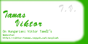 tamas viktor business card